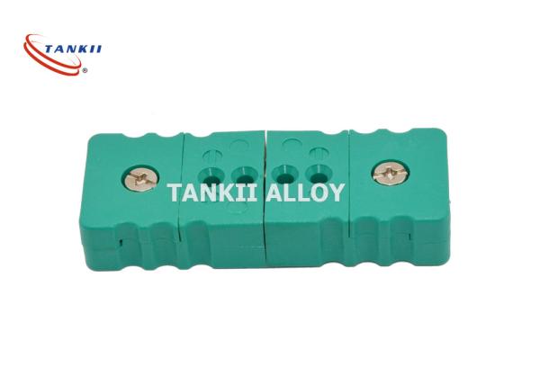 Tipo conector de par termoelétrico fêmea masculino 15A da cor verde de K