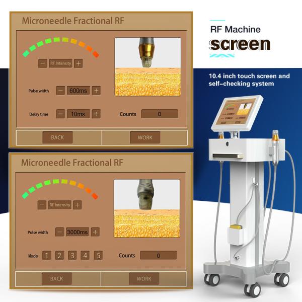 CE FDA Máquina de Microneedling Rf Fracionada Termagem Rejuvenescimento da Pele Eliminação de rugas Elevação facial
