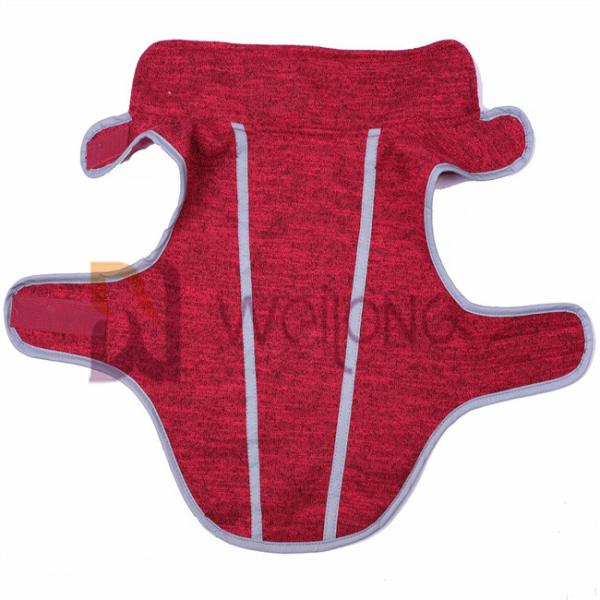 Красное пальто любимца велкро осени ватки фуфайки Heather для собаки