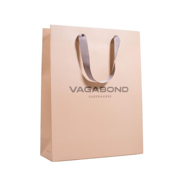 Reusable White 250gsm Boutique Paper Bags For Gift