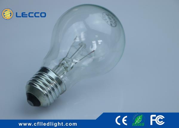 100 Watt Traditional Incandescent Light Bulbs E27 A60 Nickelplated Aluminum