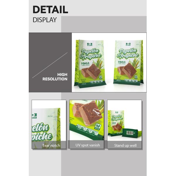 500g 1kg 2kg Sustainable Bread Packaging Green White Flat Bottom Packaging Bag With Tear