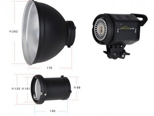 Освещение цифровой фотографии непрерывное с держателем Бовенс