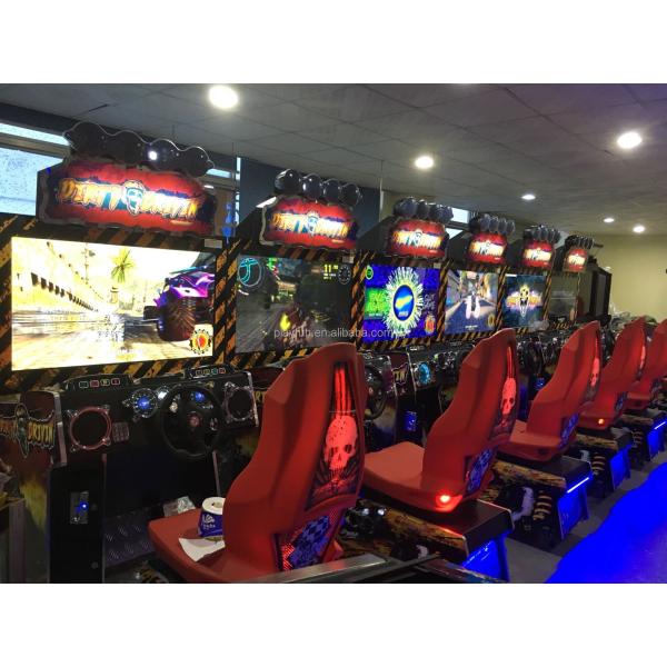 PlayFun Coin Operated Twin Simulator Seat Video Driving Drive Fast and Furious Game Room Zone Arcade Racing Car Game Machine