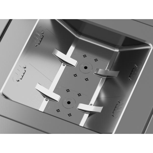 Кронштейн закрытой ременной вилки МЯТЛИКА прозрачный бортовой (1*2)/холодная прессформа No.22728 /Three-plates бегуна