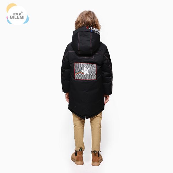 Cheap Boys Clothes Winter Keep Warm Coat Go Outdoors Windproof Padded Kids Winter Long Boys Hooded Down Jacket