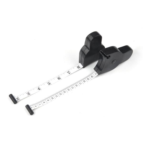 60 pouces de ruban métrique escamotable noir de corps pour des enthousiastes de forme physique