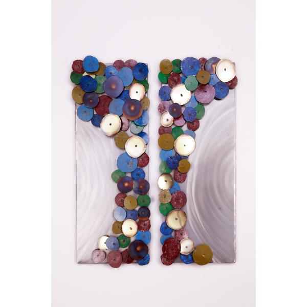 Abstract Plaque Metal  Wall Art