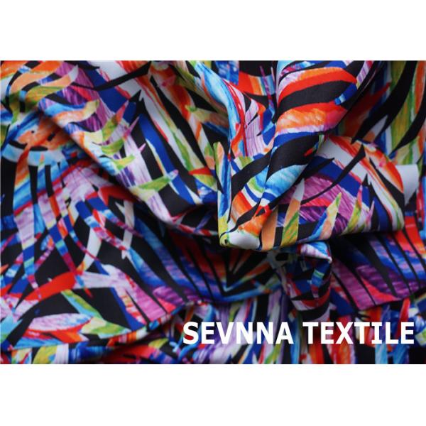 Neon Bright Colors Nylon Swimwear Fabric , Reversible Swimwear Lining Fabric