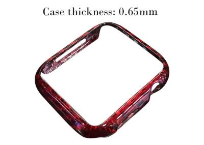 Shock Resistant Glossy Red Aramid Fiber Watch Case For Apple