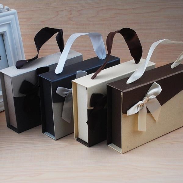 Gold Hot Stamping Logo Rectangle Candy Drawer Wedding Favor Box para Display de Chocolate