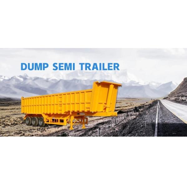 Truck Trailer Tipper Trailer Sale Heavy Duty 3 4 5 Axles 45 Cubic U Shape Dump Tractor