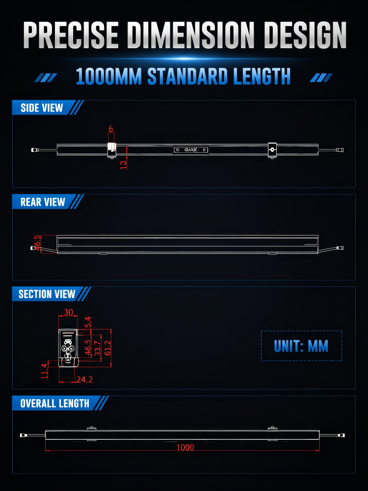 Aluminum Housing Outside LED Linear Lights Anti Corrosion For Building Perimeter Lighting