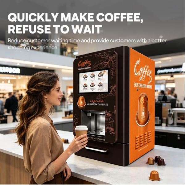 Desktop capsule coffee vending machine | Low investment, high-quality intelligent unmanned coffee retail solution
