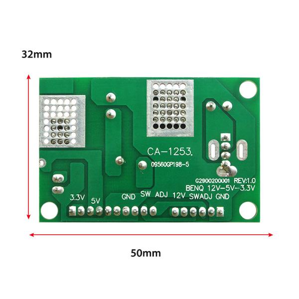 CA-1253 12V a 5V ao módulo BENQ da conversão da tensão 3.3V com linha módulo de fonte de alimentação da placa de poder de BENQ
