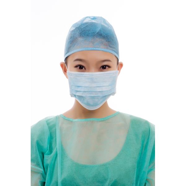 Нестерильные белые или синие или зеленые одноразовые медицинские маски для больниц и стоматологических клиник