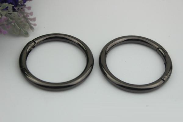 Metal hardware 38MM hanging brush anti brass spring ring o ring for handbag
