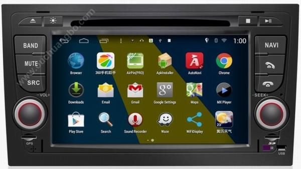 Ouchuangbo autoradio DVD gps Audi A4 2002-2008 S160 platform with 8G flash android 4.4 OS