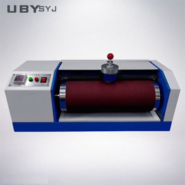 UP-1001 DIN53516 Abrasion Tester with φ150mm Roll Diameter 460mm Roller Length and 40rpm Roller Speed for Rubber Leather Tire Testing
