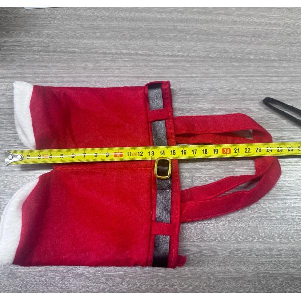 Santa Claus Pants Shaped Gift Bags for Holiday Gifts Candy Bag Christmas Decorations
