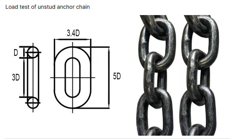 Black painted anchor chain for Boats Marine Hardware