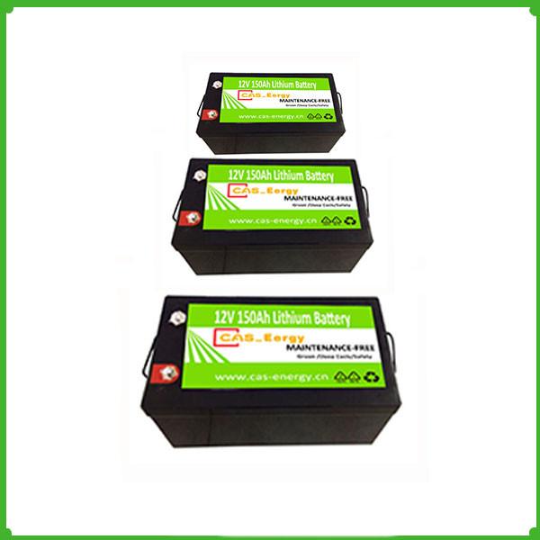 Lithium ion Batteries 12V 150Ah Lifepo4 Rechargeable Solar Storage Battery Pack