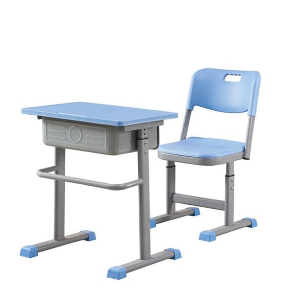 estudante universitário plástica Desk Chairs dos PP da tampa do pé de tubo de 1.2mm