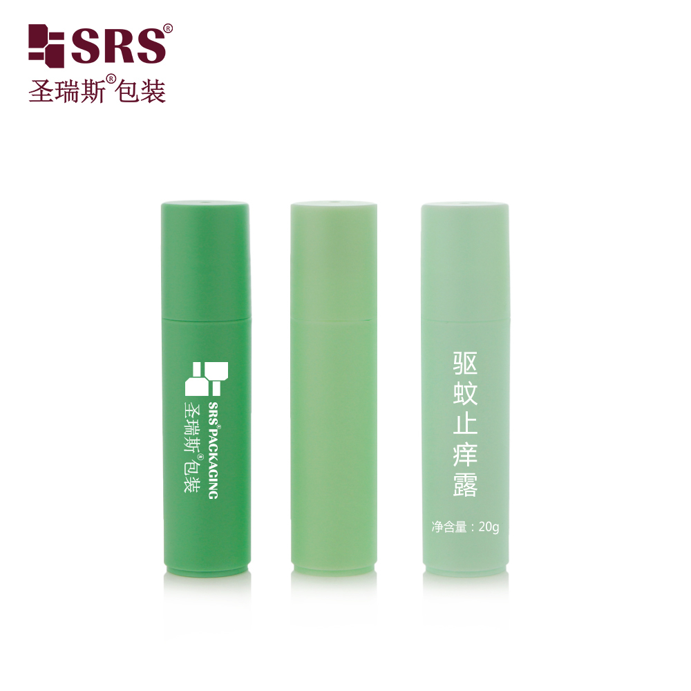 Wholesale 18ml Pcr Plastic Roller Bottle Dome And Flat Cap Option For Aromatherapy