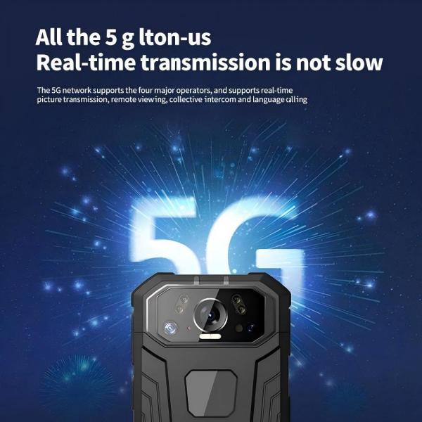 4G Live Streaming Real-time Monitor Body Worn Camera Security Guards