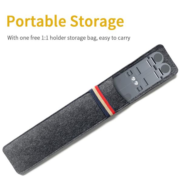 Estante de ordenador portátil de aluminio ajustable Plegable a prueba de agua en la oficina Viaje a casa