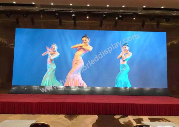 4mm Pixel Pitch Indoor Fixed LED Display Front / Rear Maintenance