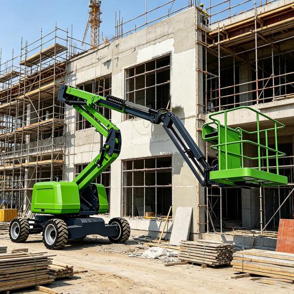 40 Ft Telandor Diesel Articulating Boom Lift For Demolition