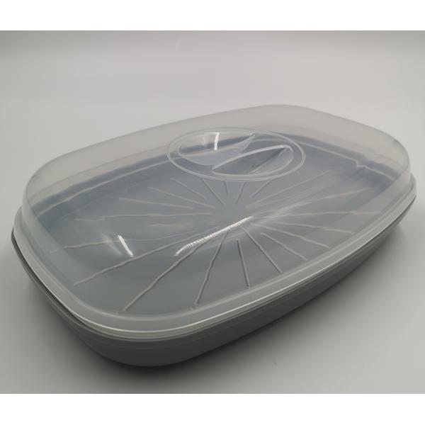 Stocked BPA Free Microwave Steamer Cookware for Fish Plastic