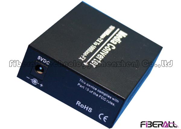 10/100M Dual Fiber 1310nm Optical Media Converter With 1x9 Optical Transceiver SM 40Km