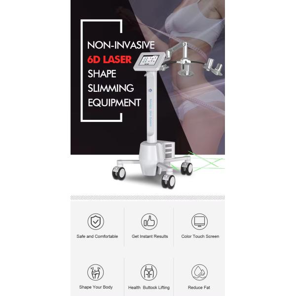 6D Red Light Laser 532nm Wavelength Weight Loss Beauty Machine For Fast Fat Reduce
