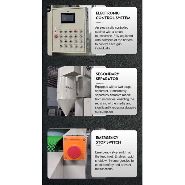 Conveyor Type Dustless Automatic Sandblasting Machine