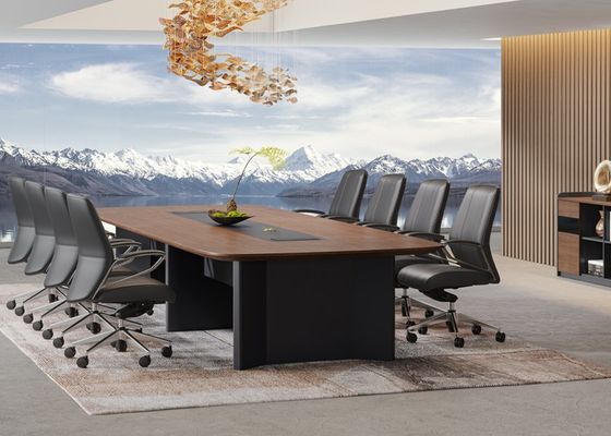 MT Series Conference Table with Geometric Cutting and Multiple Sizes for Efficient Meeting Experience