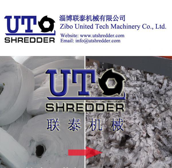 adhesive bonded fabric shredder / non-woven fabric shredder, cloth crusher, texitle recycling, waste fiber shredder