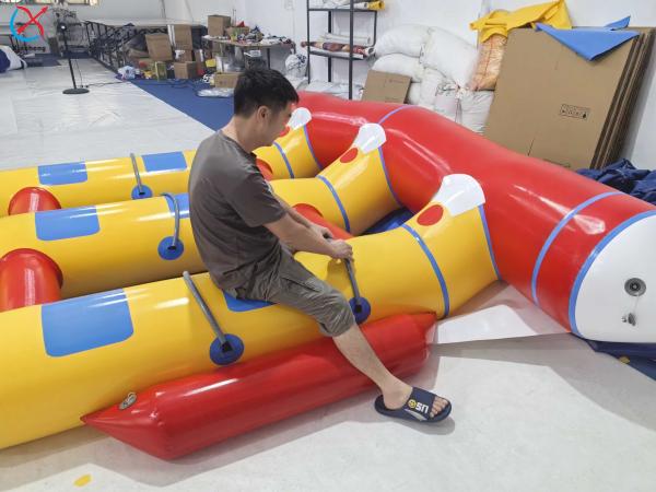 メーカー インフレータブル バナナボート 牽引可能 フライングフロート バナナ ウォーターゲーム