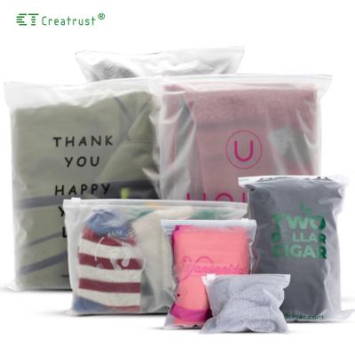 CTCX Custom Eco Friendly Frosted Clear Pe Zip Lock Bags Ziplock Packaging Bag Ziplock Bag Logo