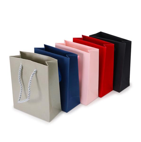 Gift White Cardboard Shopping Bag For Jewelry Clothing Shoes Packaging Custom Printed