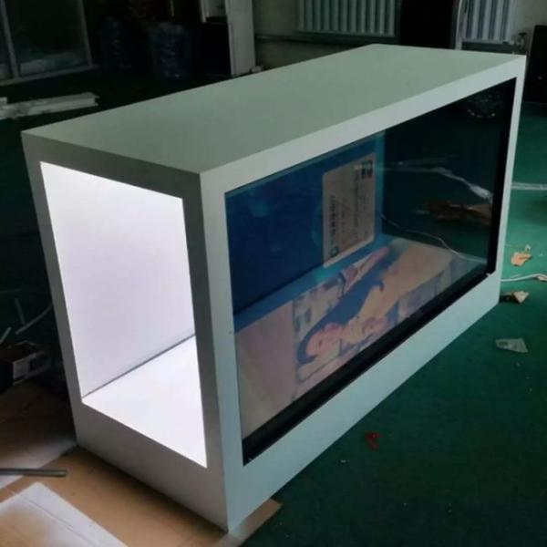 1920×1080 RGB Transparent Lcd Showcase HDMI 24 Inch NTSC