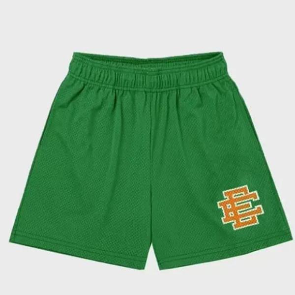                  Sportswear 5 Inch Above Knee Shorts Breathable Ee Basic Eric Emanuel Men Mesh Shorts with Zipper Pockets             