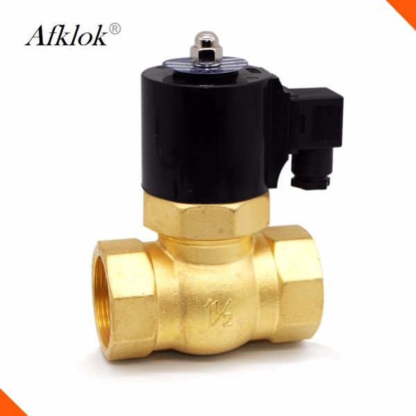 Brass Control Valve 2 inch Steam Solenoid Valve 24V DC for Hot Water