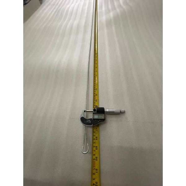 3.36mm * 2.28m hot dipped Galvanized Double Loop Quick Link Tie Wire for Plastic bottle