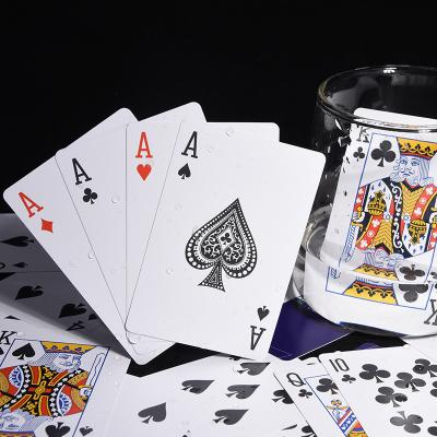 PVC Matte Personalized Plastic Playing Cards Texas Poker Casino Game Card