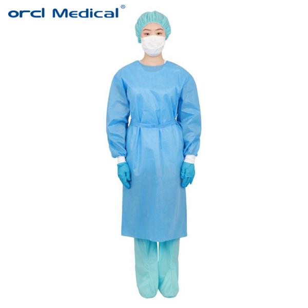 Unsiex Consumo Médico AAMI NIVEL 1 SMS Vestido de isolamento descartável não estéril