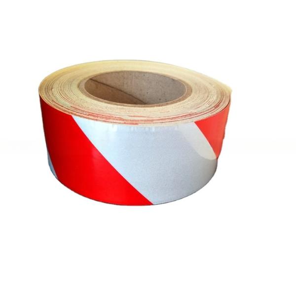2'' Red And White Reflective Chevron Hazard Warning Tape Special Features Untearable