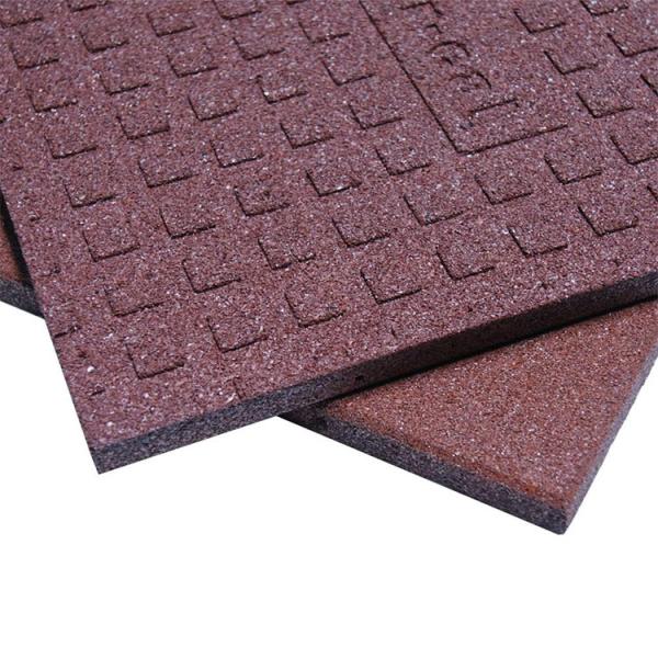 E-Purchasing Eco-Sport Interlocking Tiles Outdoor Rubber Flooring -500x500mm - 4 Pack, 66 SQR/Ft Coverage - Coal