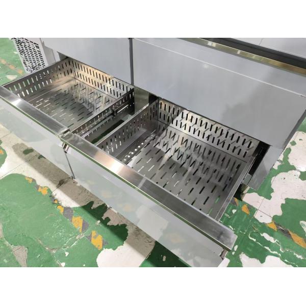 Commercial Undercounter Refrigerator 4 Drawers With Backsplash Customized Kitchen Table